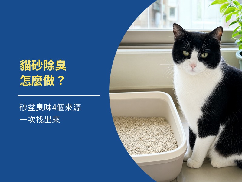 貓砂除臭怎麼做?砂盆臭味4個來源與做法