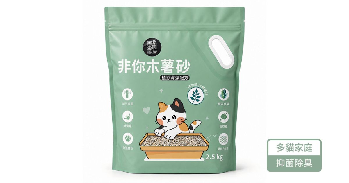 非你木薯砂2.0 植感海藻配方貓砂