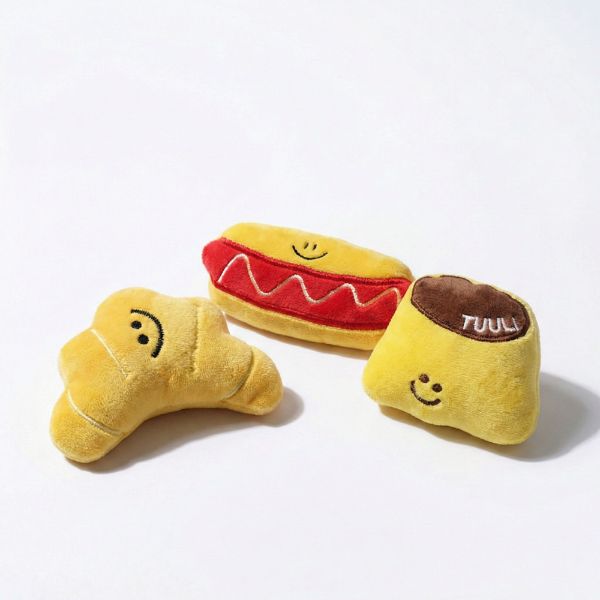 毛孩軟萌陪伴｜寵物發聲玩具 法式下午茶系列